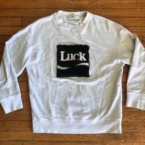 Trendiano Off White Luck Sweatshirt